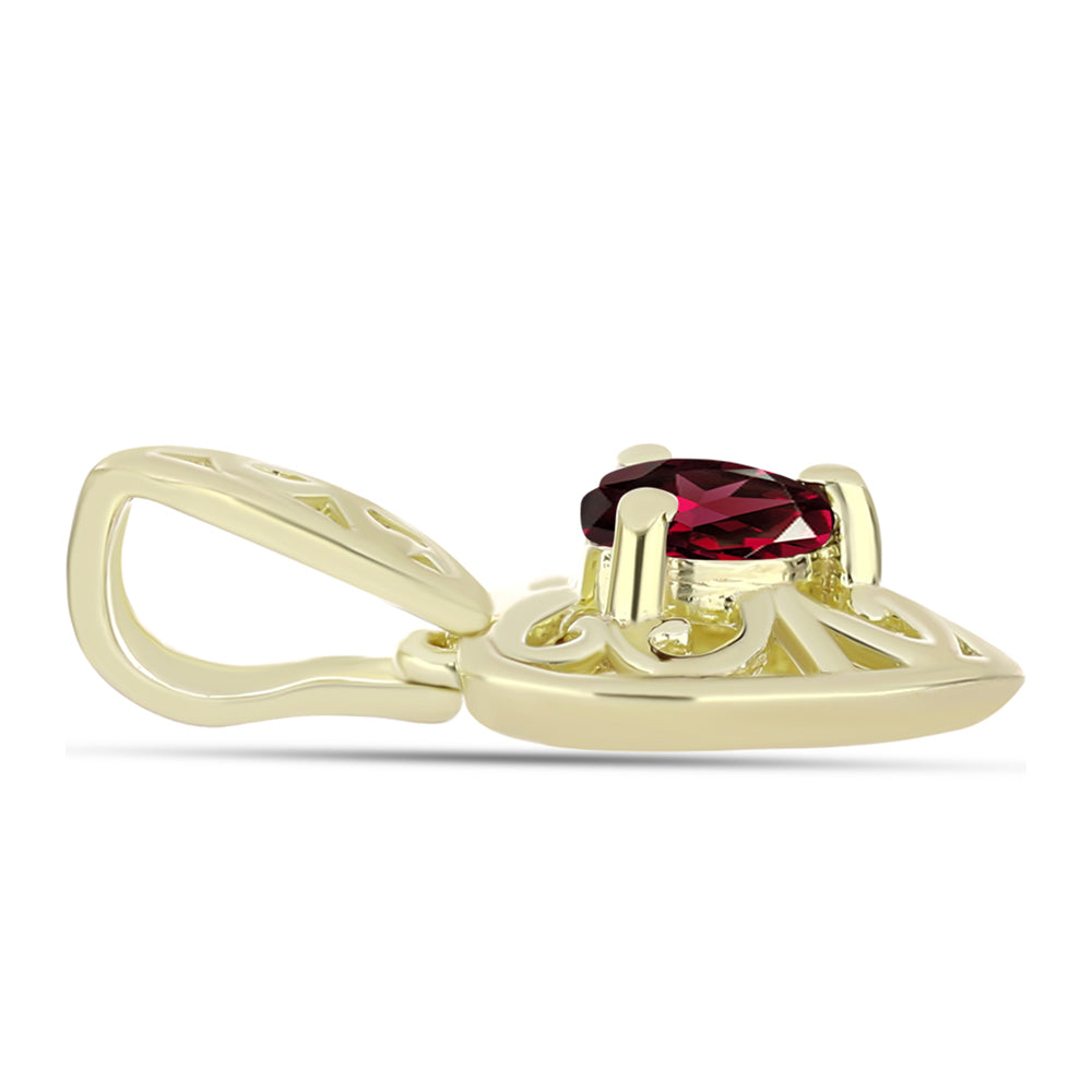 Arannyal Bevont Ezüst Medál Rhodolit Gránáttal 2 