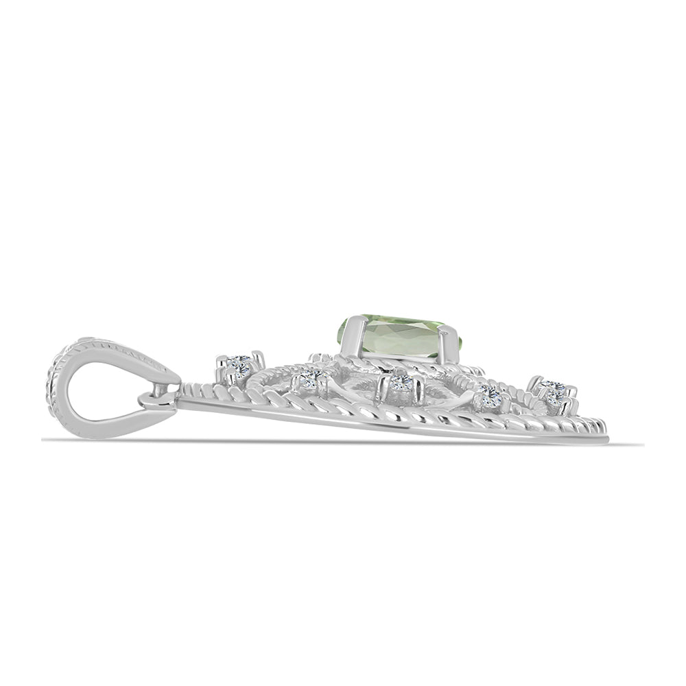 Ezüst Medál Zöld Ametiszttel