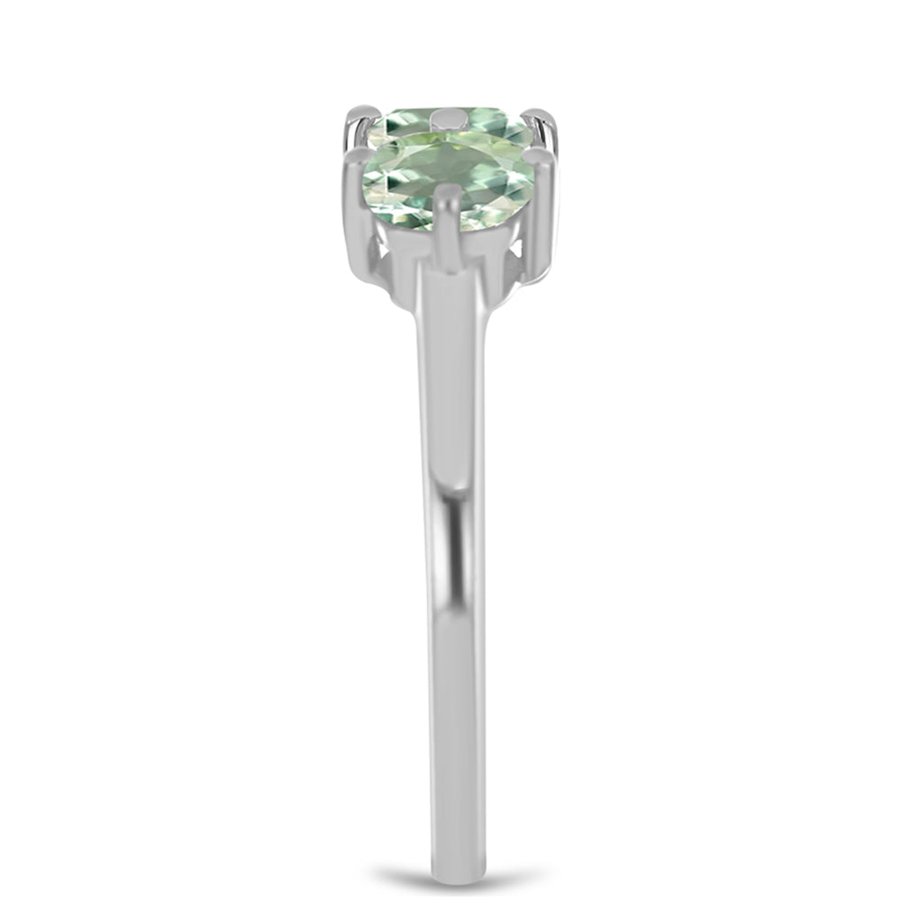 Ezüst Gyűrű Zöld Ametiszttel