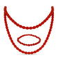 Nugget Szett Vörös Acháttal ( Nyaklánc+Karkötő )