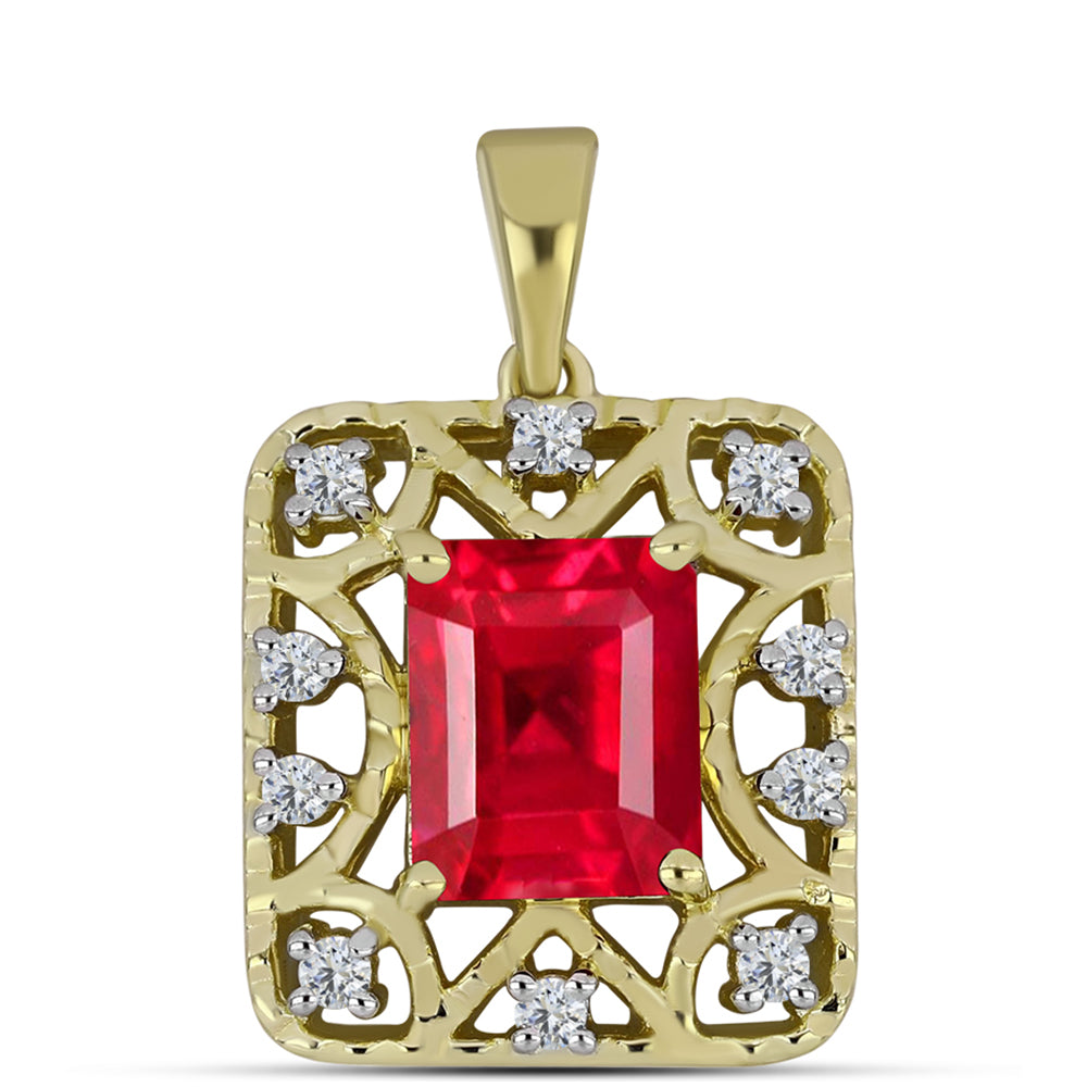 Arannyal Bevont Ezüst Medál Vörös Acháttal és Fehér Topázzal 1 