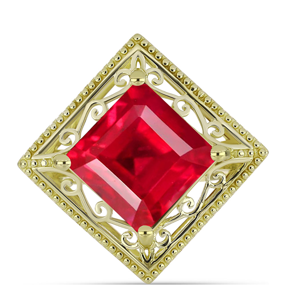 Arannyal Bevont Ezüst Gyűrű Vörös Acháttal 1 