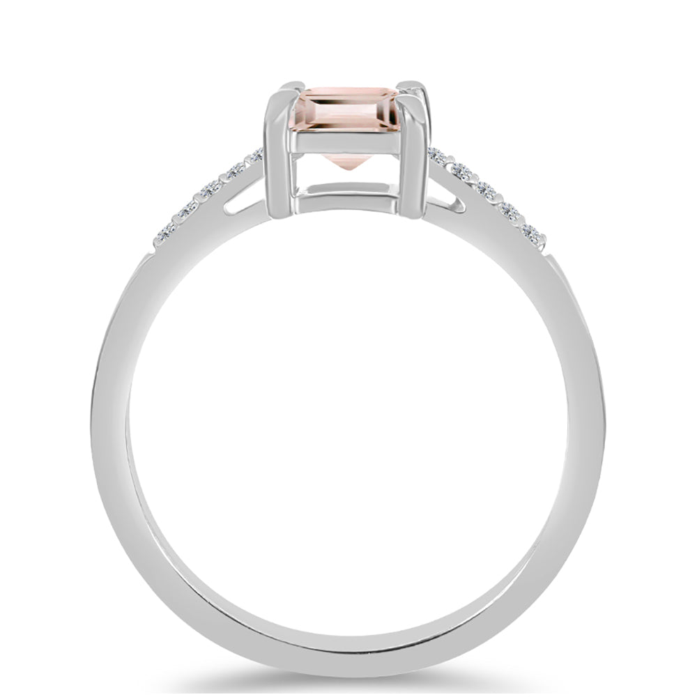 Ezüst Gyűrű Gozarehi Morganittal és Fehér Topázzal 2 