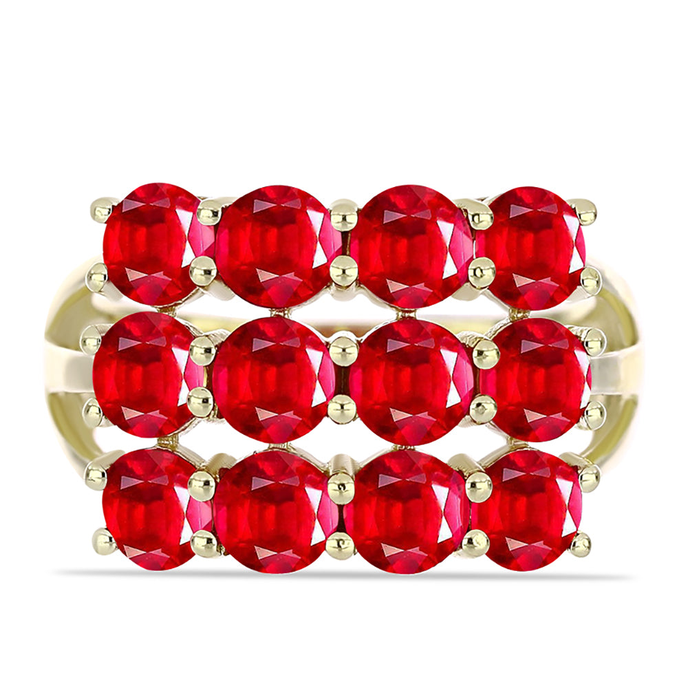 Arannyal Bevont Ezüst Gyűrű Vörös Acháttal