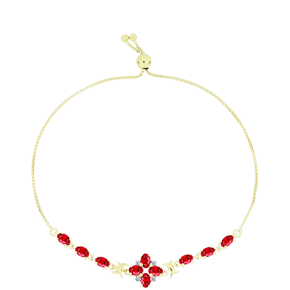 Arannyal Bevont Ezüst Karkötő Vörös Acháttal és Fehér Topázzal 1 