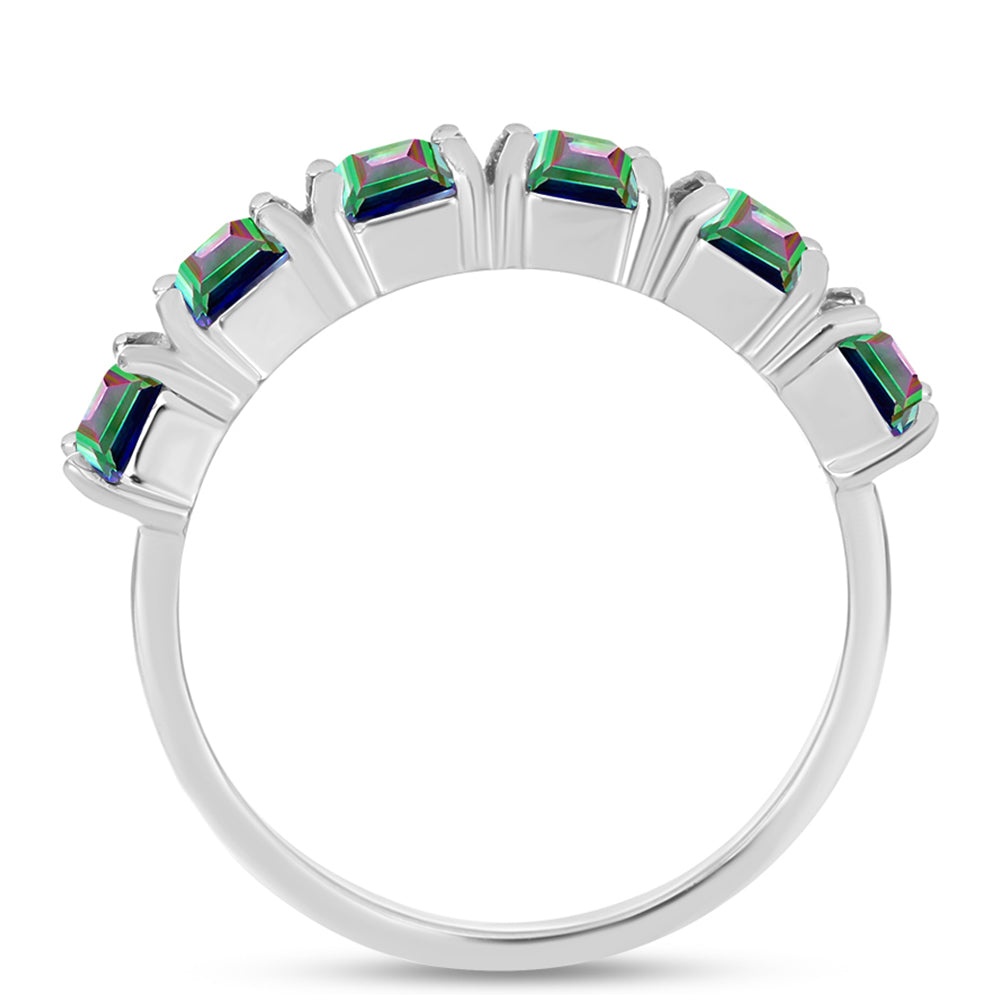 Ezüst Gyűrű Brazil Misztikus Zöld Kvarccal 2 