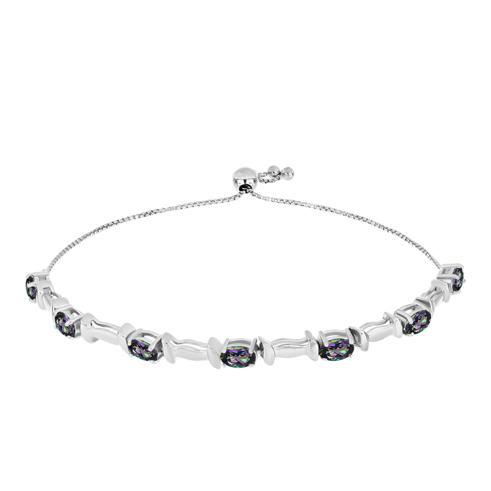 Ezüst Karkötő Brazil Misztikus Zöld Kvarccal 1 