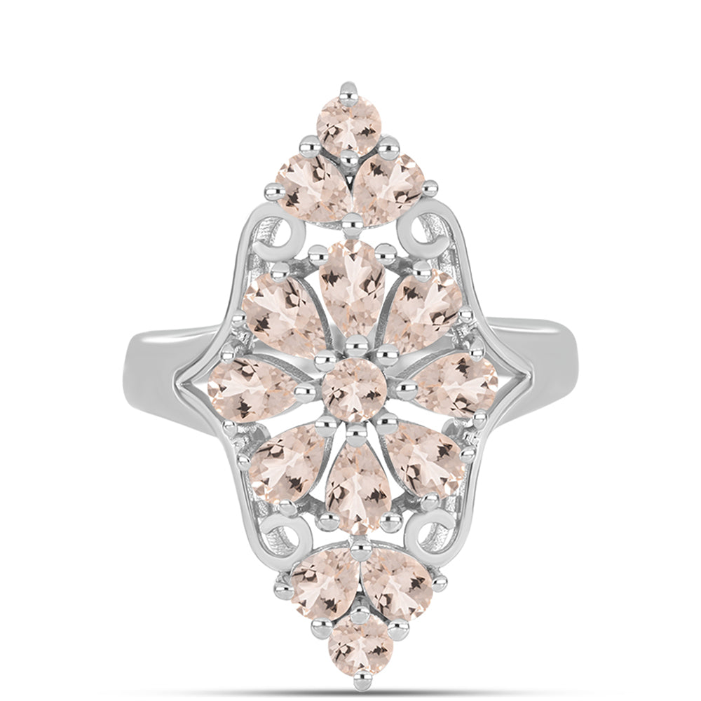 Ezüst Gyűrű Gozarehi Morganittal 1 