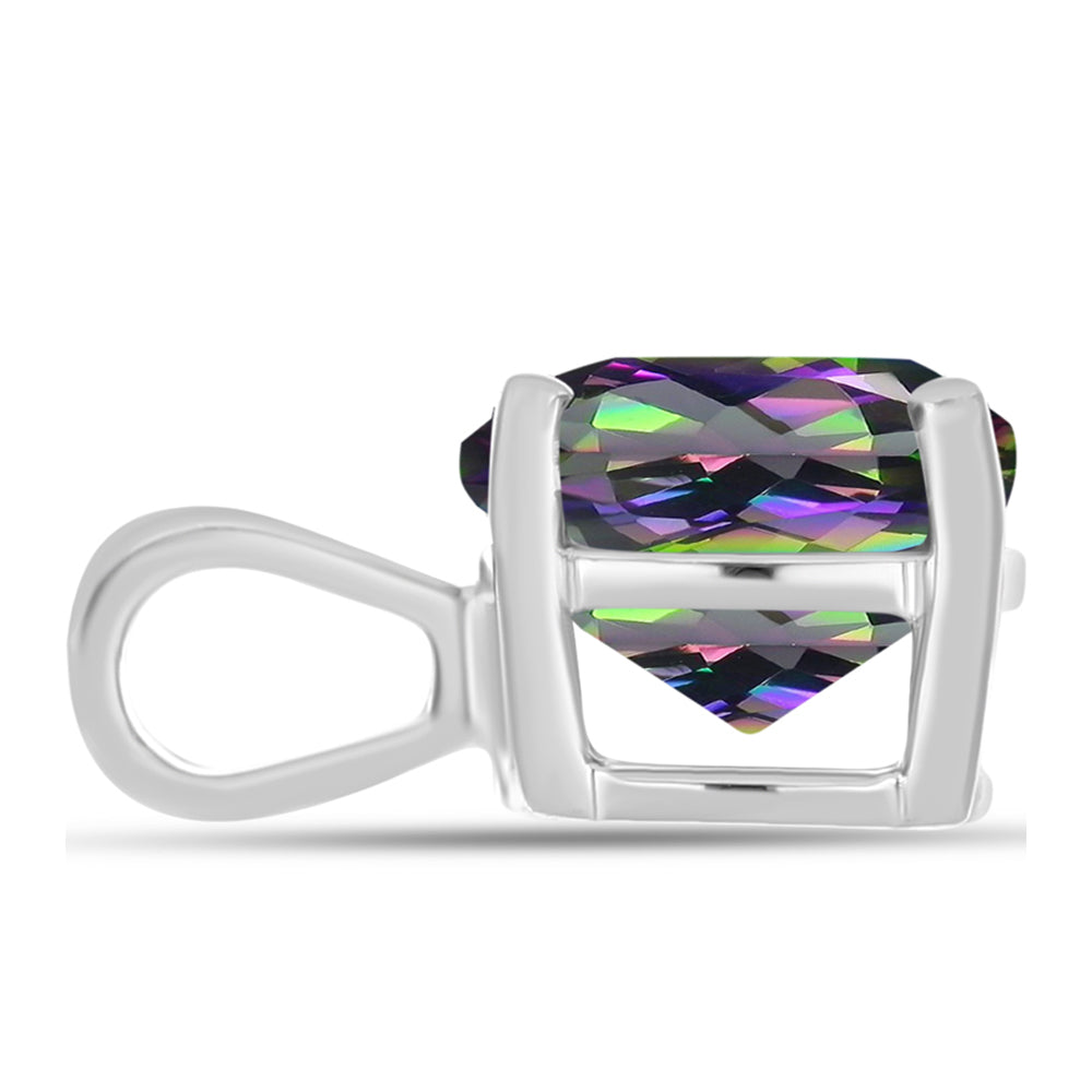 Ezüst Medál Brazil Misztikus Zöld Kvarccal 2 