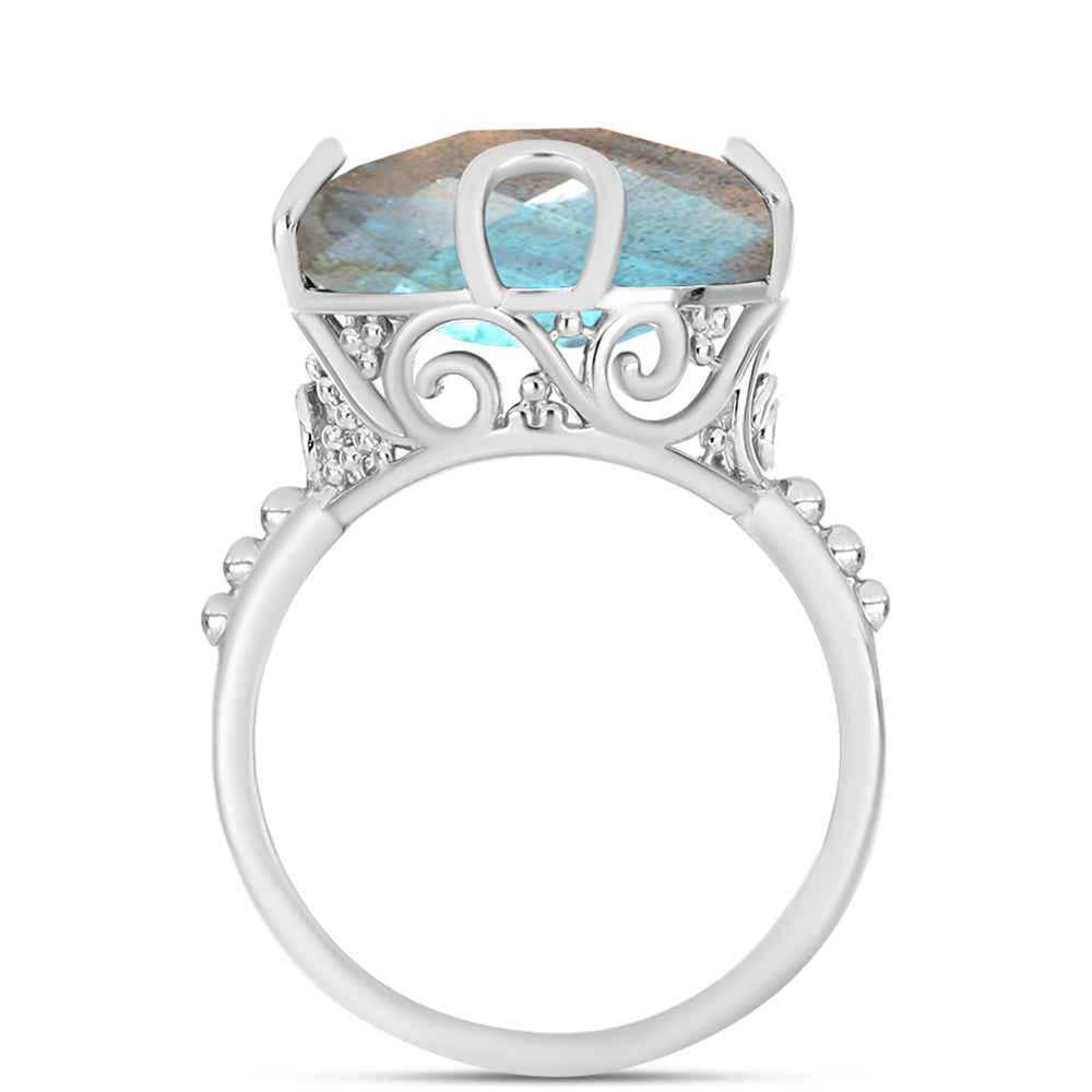 Ezüst Gyűrű Labradorittal