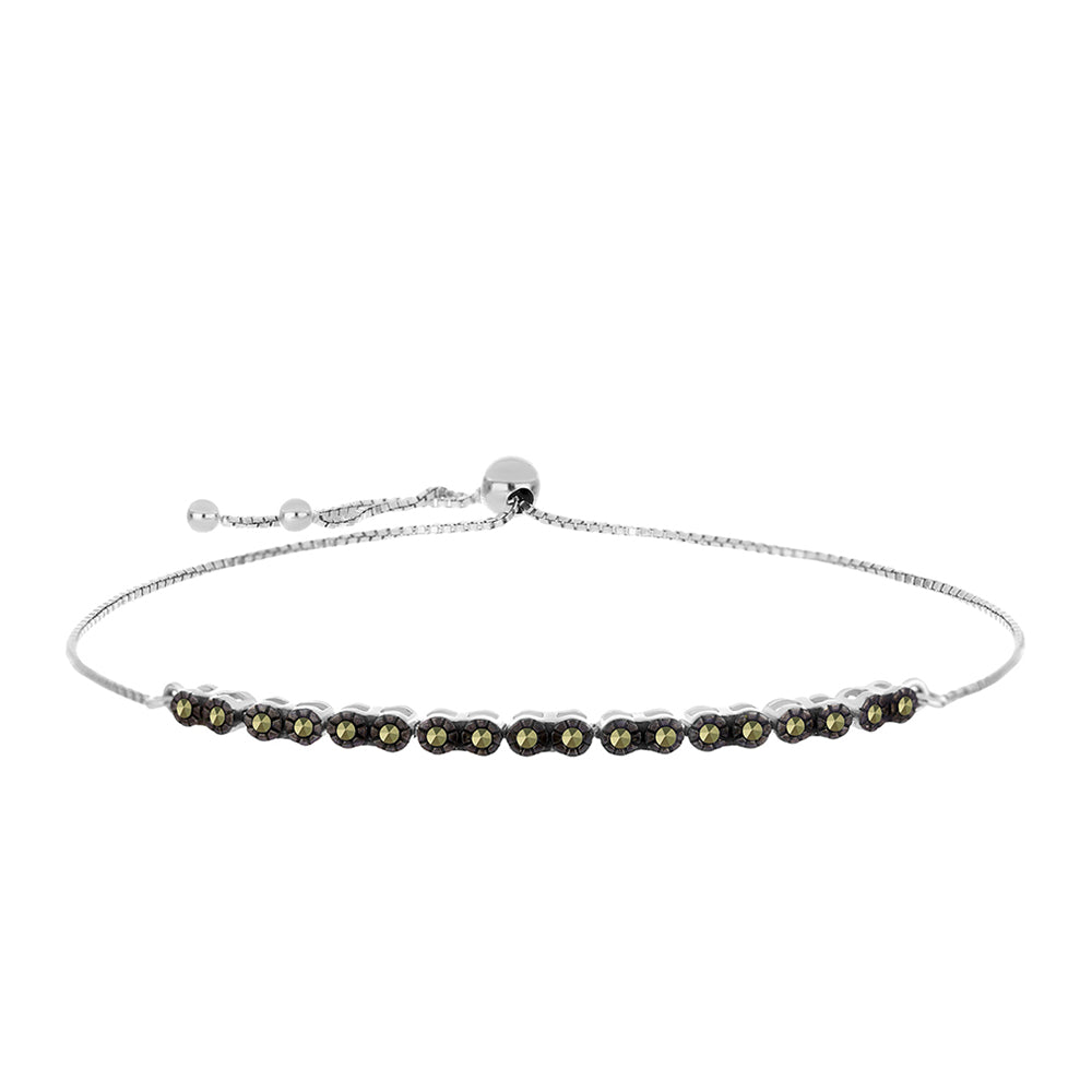 Ezüst Karkötő Ausztriai Markazittal 1 