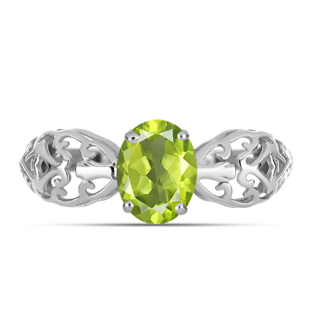 Ezüst Gyűrű Changbai Peridottal 1 