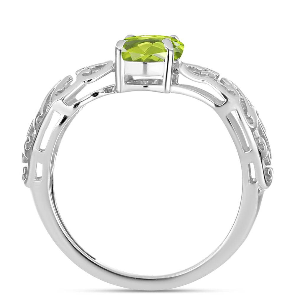 Ezüst Gyűrű Changbai Peridottal 2 