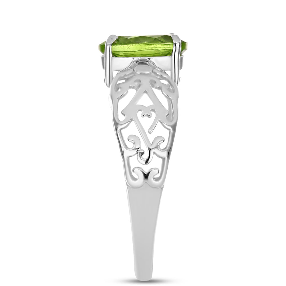 Ezüst Gyűrű Changbai Peridottal 4 