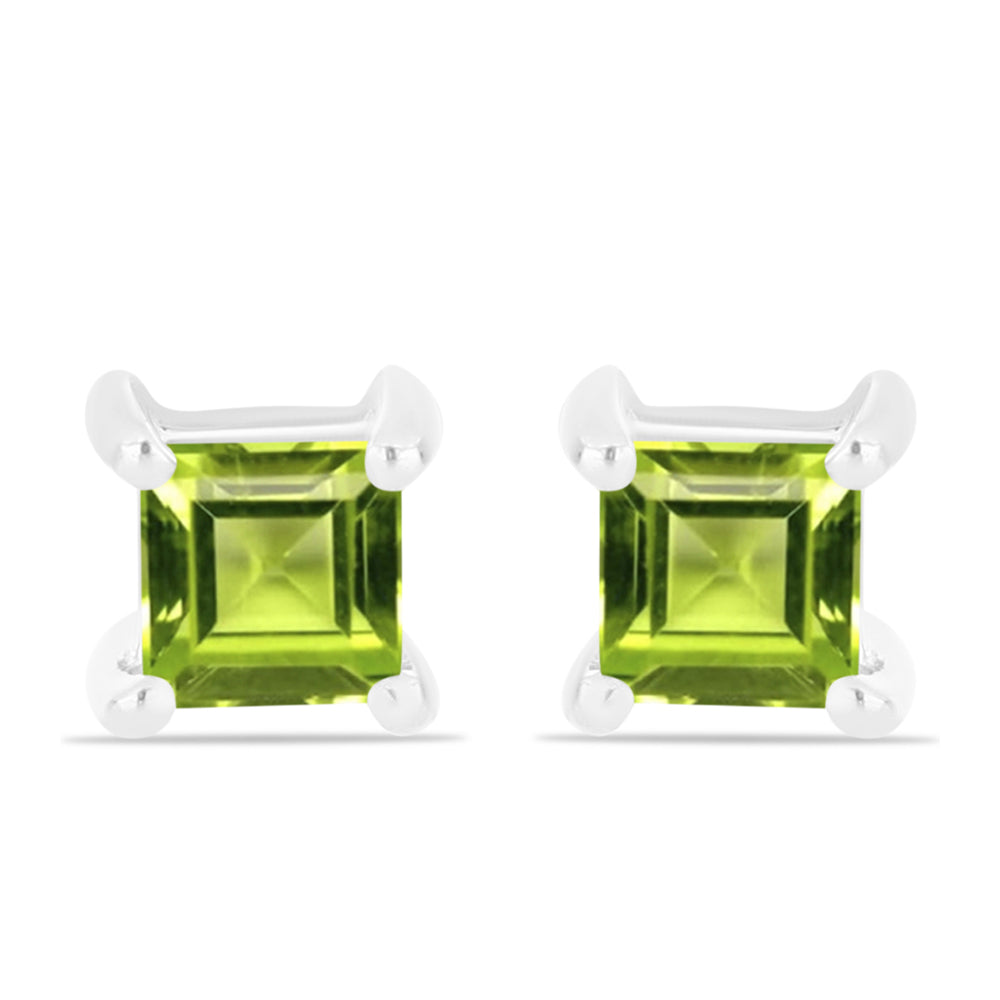 Ezüst Fülbevaló Changbai Peridottal 1 