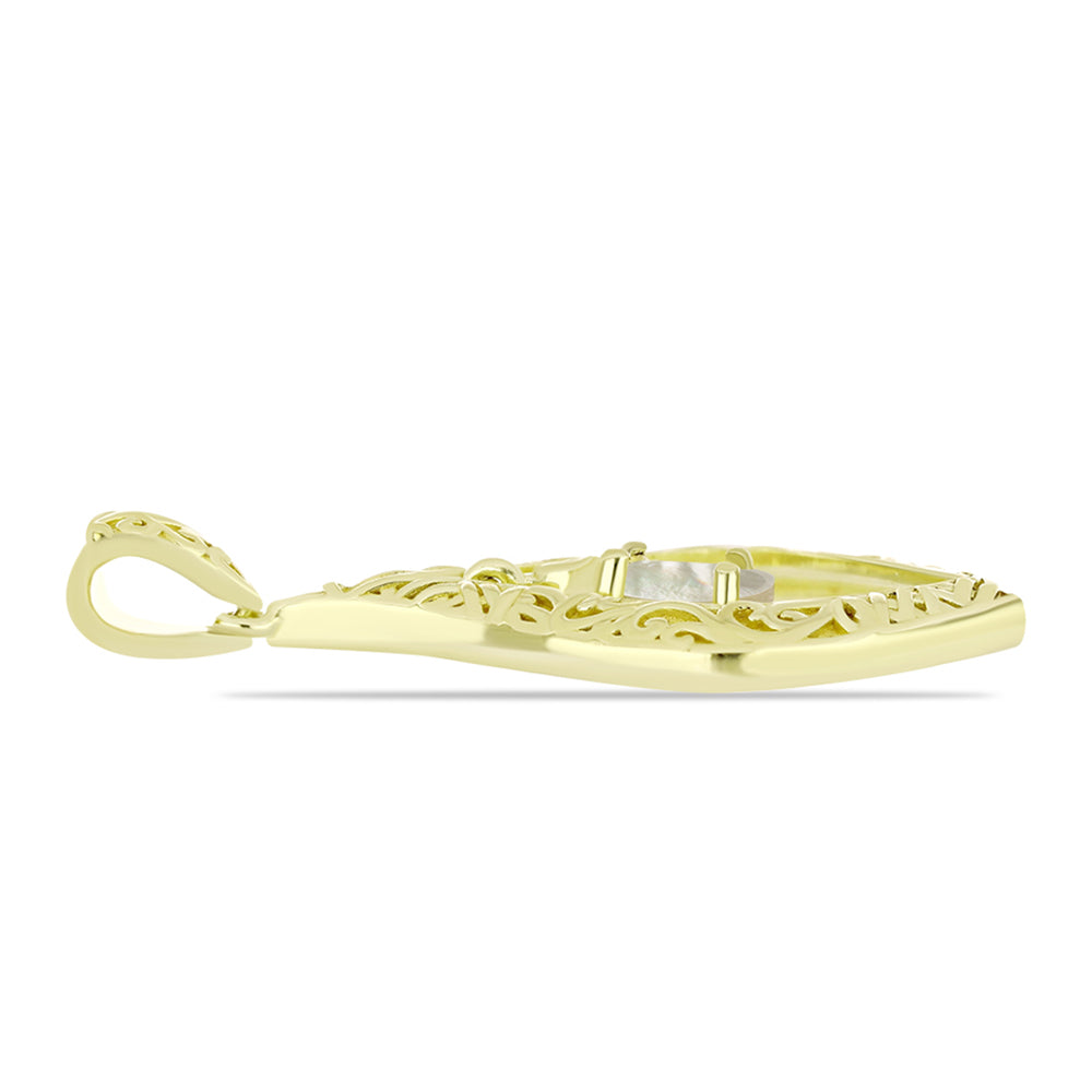 Arannyal Bevont Ezüst Medál Gyöngyházzal 2 
