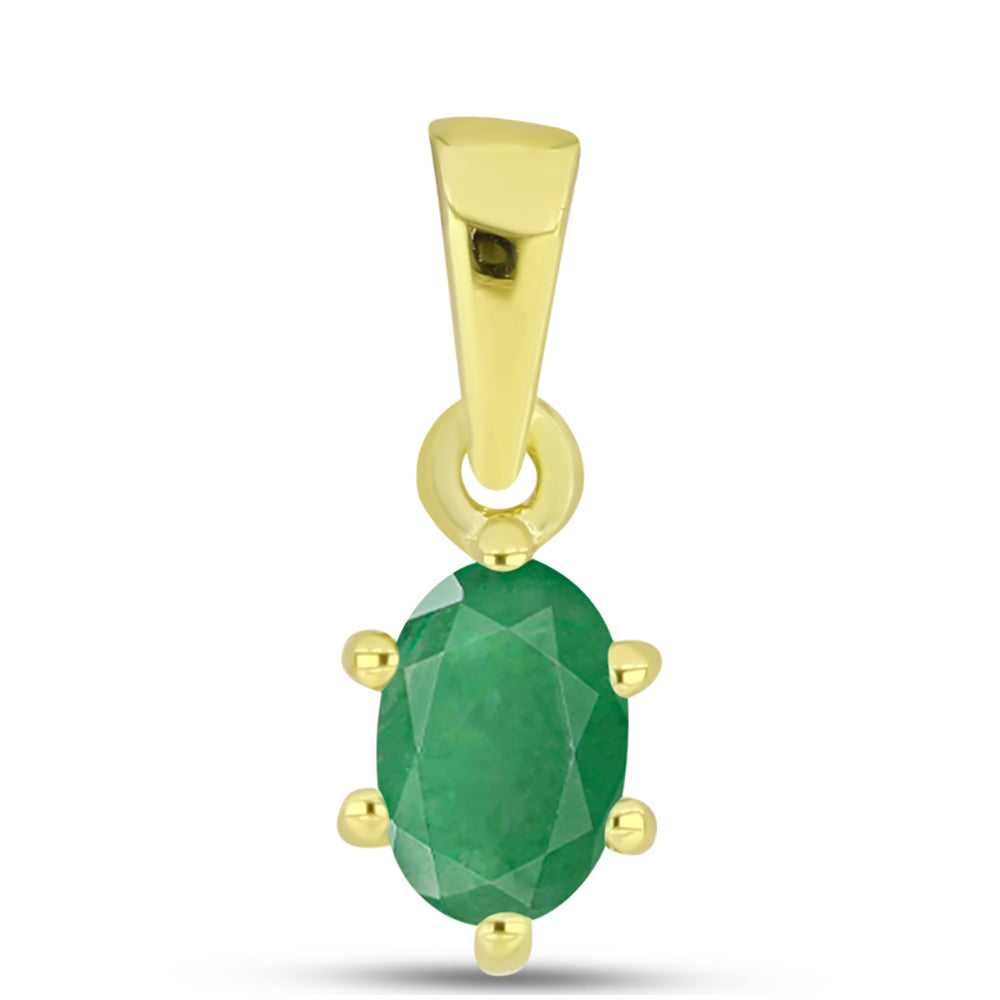 Arannyal Bevont Ezüst Medál Brazil Smaragddal