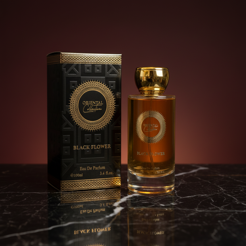 100 ml EDP BLACK FLOWER érzéki édes izgalmas unisex illat 15 