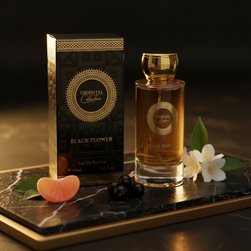 100 ml EDP BLACK FLOWER érzéki édes izgalmas unisex illat 6 