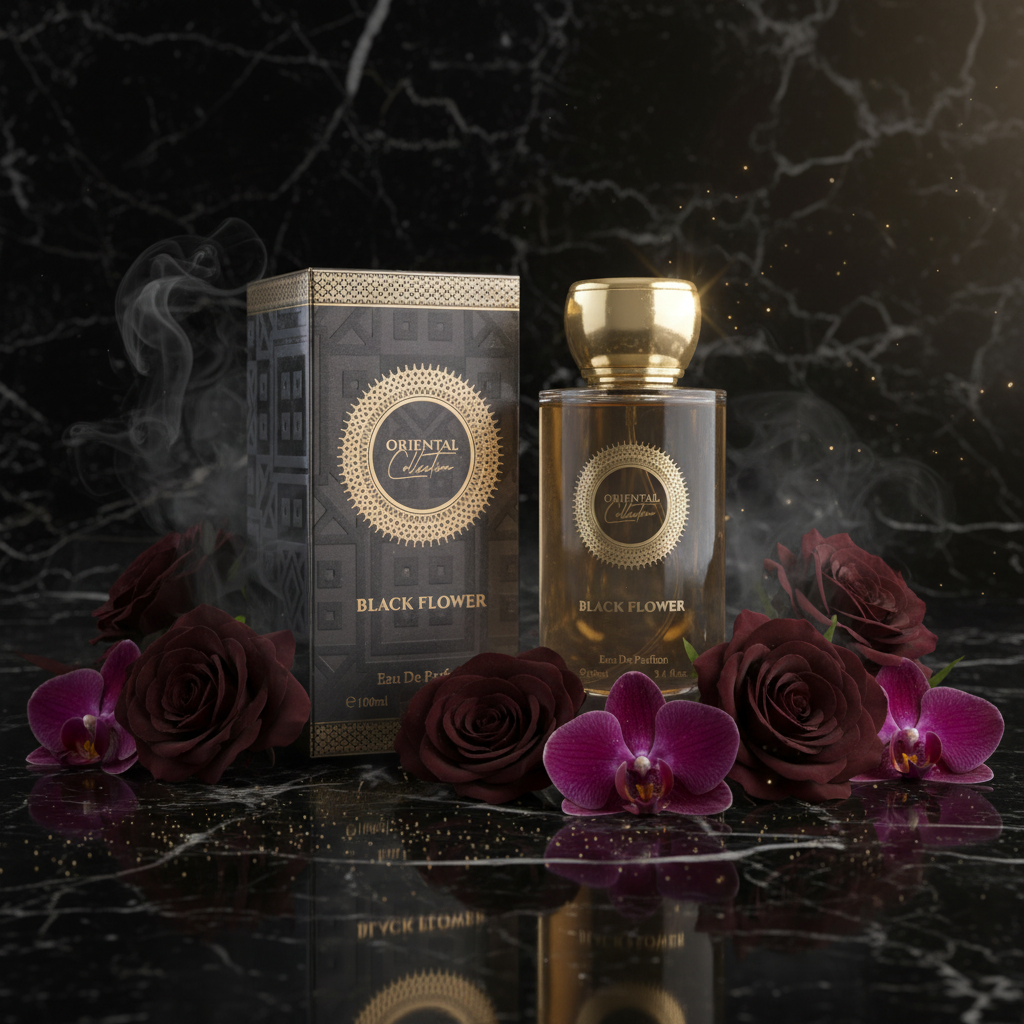 100 ml EDP BLACK FLOWER érzéki édes izgalmas unisex illat 7 