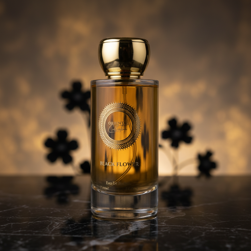 100 ml EDP BLACK FLOWER érzéki édes izgalmas unisex illat 8 