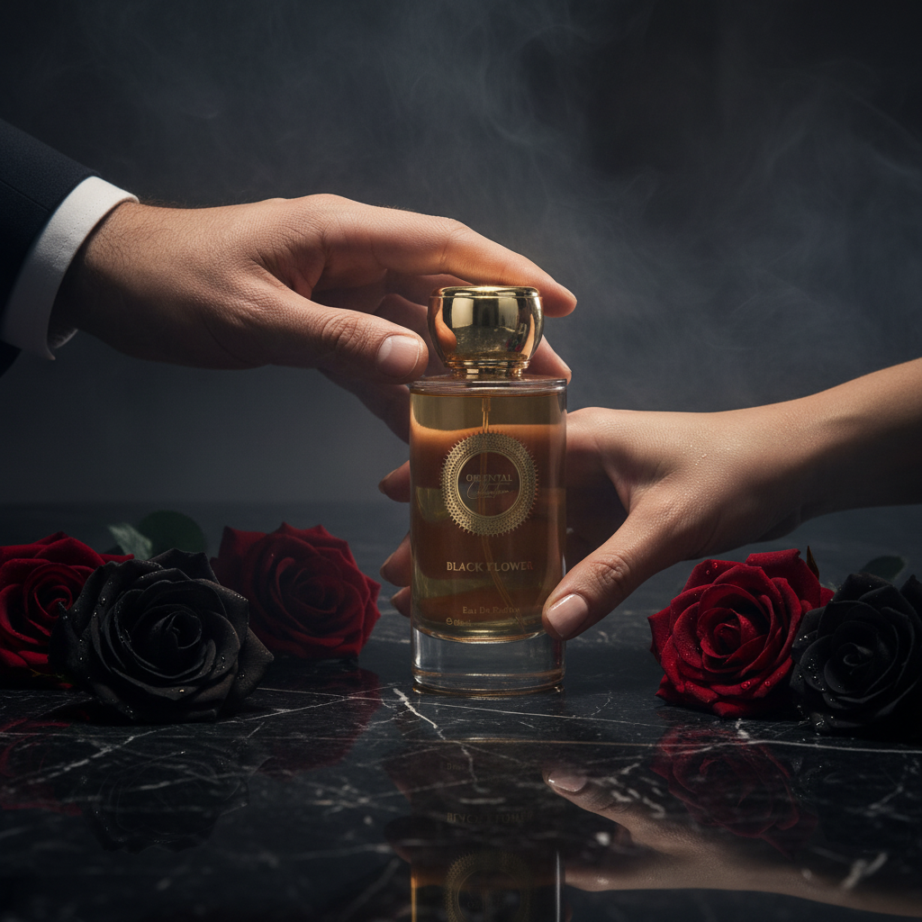 100 ml EDP BLACK FLOWER érzéki édes izgalmas unisex illat 9 