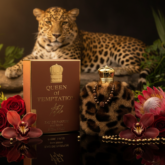 100 ml EDP QUEEN OF TEMPTATION - FATALE, borostyános illat nőknek