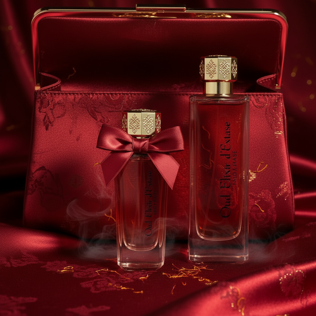 Linn Young EDP 100 ml + 30 ml "Oud Elixir Red" – borostyános, virágos illat