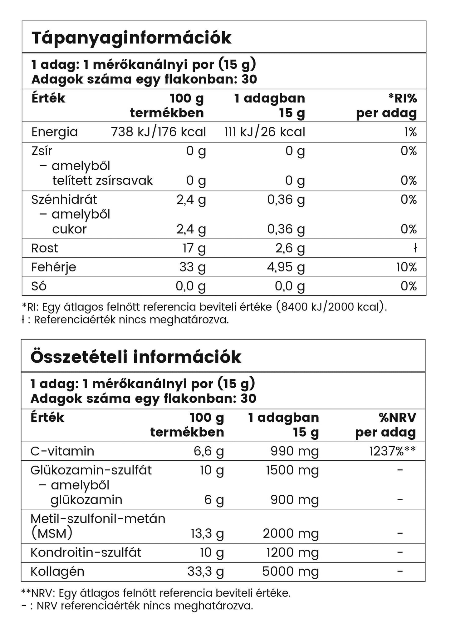 5000 mg MultiCollagen Prémium Porcerősítő 100% Kollagén Por 450g