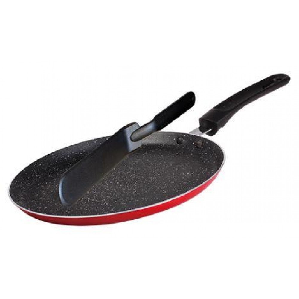 3 rétegű Leragadás mentes Márvány Bevonatos Palacsintasütő Spatulával, Blaumann, 24 cm