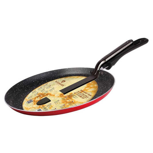 3 rétegű Leragadás mentes Márvány Bevonatos Palacsintasütő Spatulával, Blaumann, 24 cm
