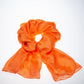 100% Viscose Silk-Feeling Fashion Scarf, Size: 180 cm x 85 cm, Wash in Machine 30 degrees, Color: ORANGE - Ékszer Akció