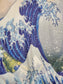 Pamut Sál-Kendő, 70 cm x 180 cm, Hokusai's - Great Wave Frayed - Ékszer Akció