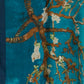 100% Selyem Sál, 90 cm x 180 cm, Van Gogh Mandulavirág