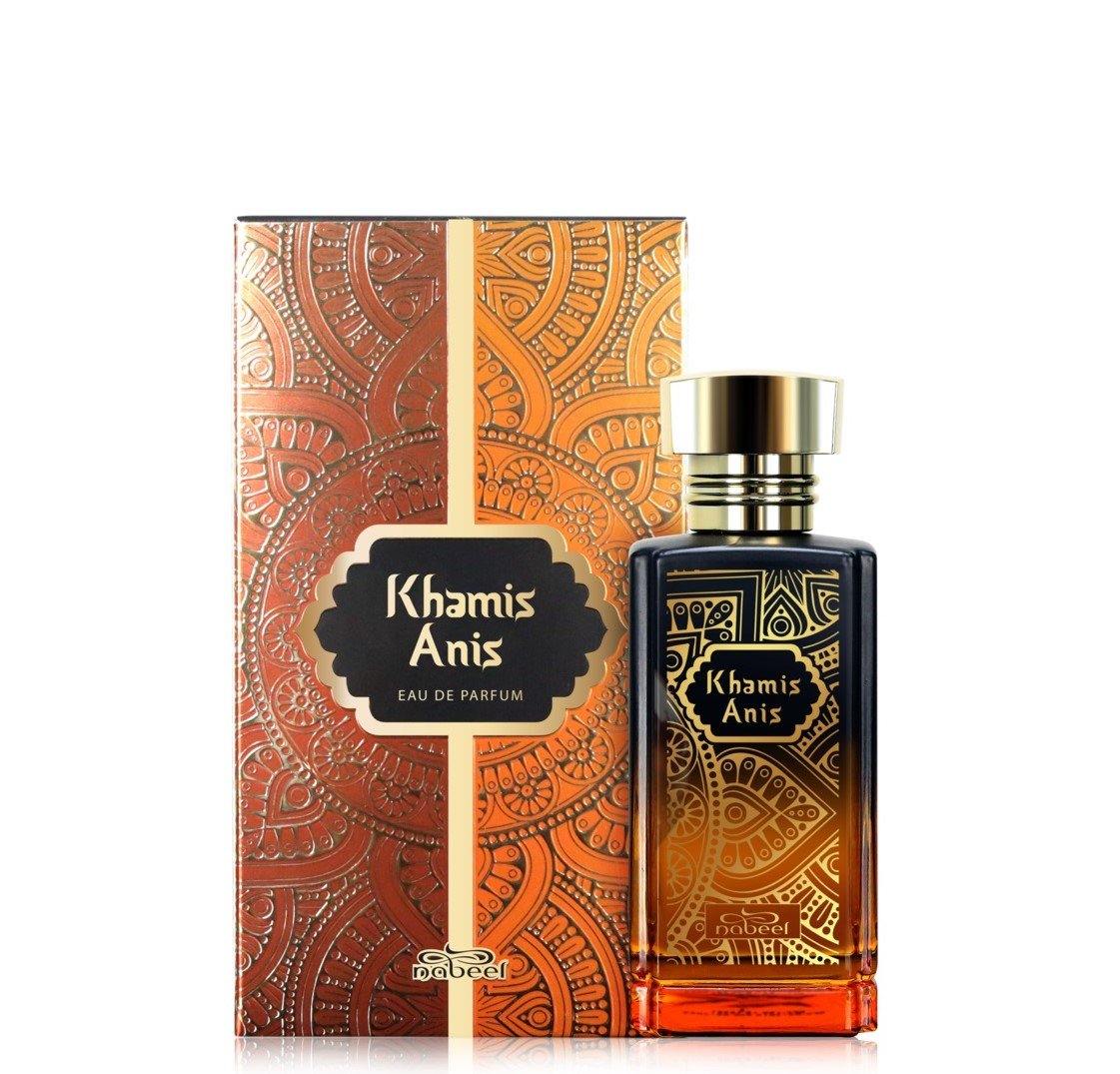 100 ml Eau de Parfum Khamis Anis Orientális-Gyümölcsös Illat Férfiaknak és Nőknek - Ékszer Akció