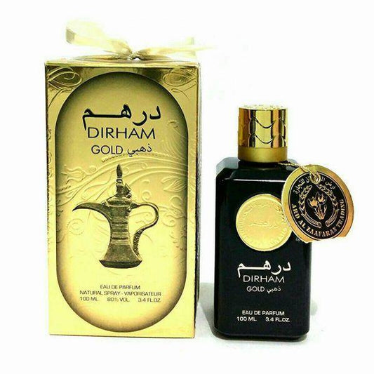 100 ml Eau de Perfume Dirham Gold Keleti Fűszeres Illat Férfiaknak - Ékszer Akció