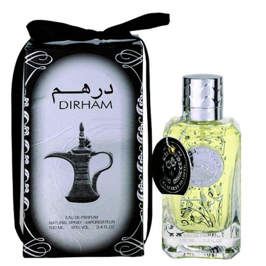 100 ml Eau de Perfume Dirham Silver Virágos Citrusos Szantál Illat Férfiaknak - Ékszer Akció