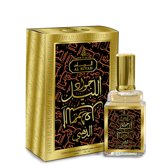 30 ml Eau de Perfume Jawad Al Layl Gold Borostyán Rózsa Illat Nőknek - Ékszer Akció