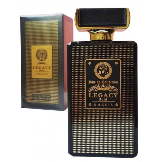 100 ml Eau de Perfume LEGACY GOLD Pézsmás Virágos Illat Férfiaknak