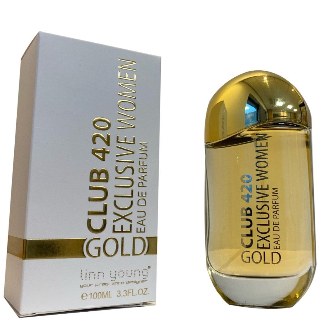 100 ml Eau de Perfume CLUB 420 GOLD Keleti Vaníliás Illat Nőknek, 10% illatolaj tartalommal