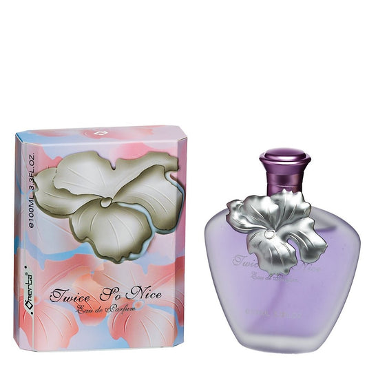 100 ml Eau de Perfume "TWICE SO NICE" Virágos Fás Illat Nőknek, 6% illatolaj tartalommal