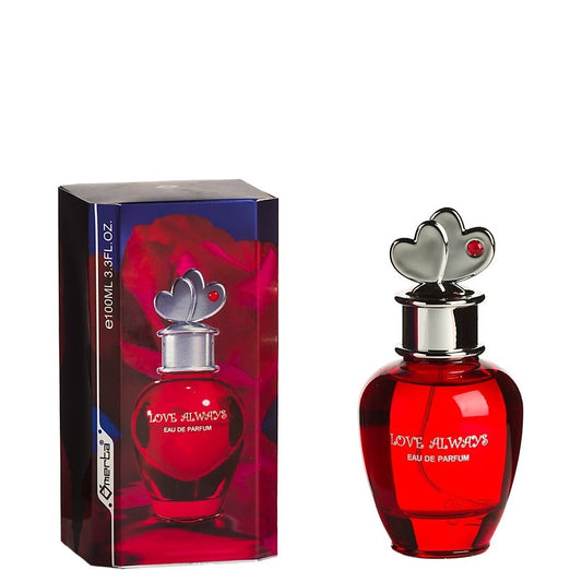100 ml Eau de Perfume "LOVE ALWAYS" Gyümölcsös Virágos Illat Nőknek, 6% illatolaj tartalommal