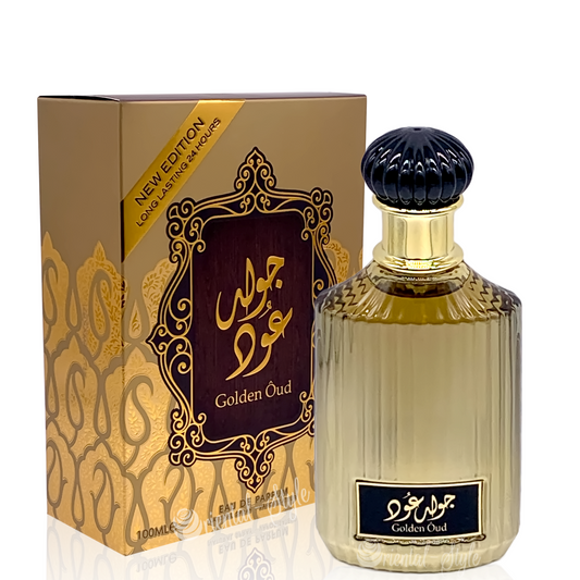 100 ml Eau de Perfume  Golden Oud Fűszeres Fás Illat Férfiaknak és Nőknek