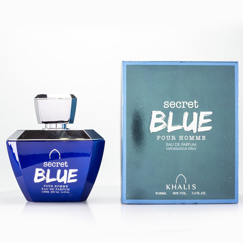 100 ml EDP SECRET BLUE Virágos Fás Illat Férfiaknak 2 