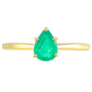 Arany Gyűrű Zambiai Smaragddal