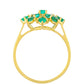 Arany Gyűrű Zambiai Smaragddal