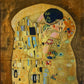 Gyapjú Sál-Kendő, 70 cm x 180 cm, Klimt - The Kiss - Ékszer Akció