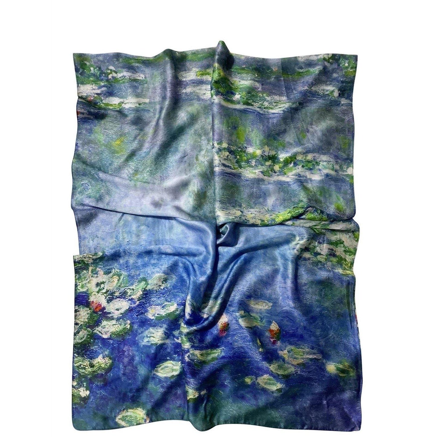Selyem Sál-Kendő, 70 cm x 180 cm, Claude Monet - Water Lilies - Ékszer Akció