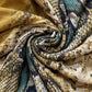 Kígyó Mintás, Sárga Sál-Kendő, 90 cm x 190 cm - Ékszer Akció