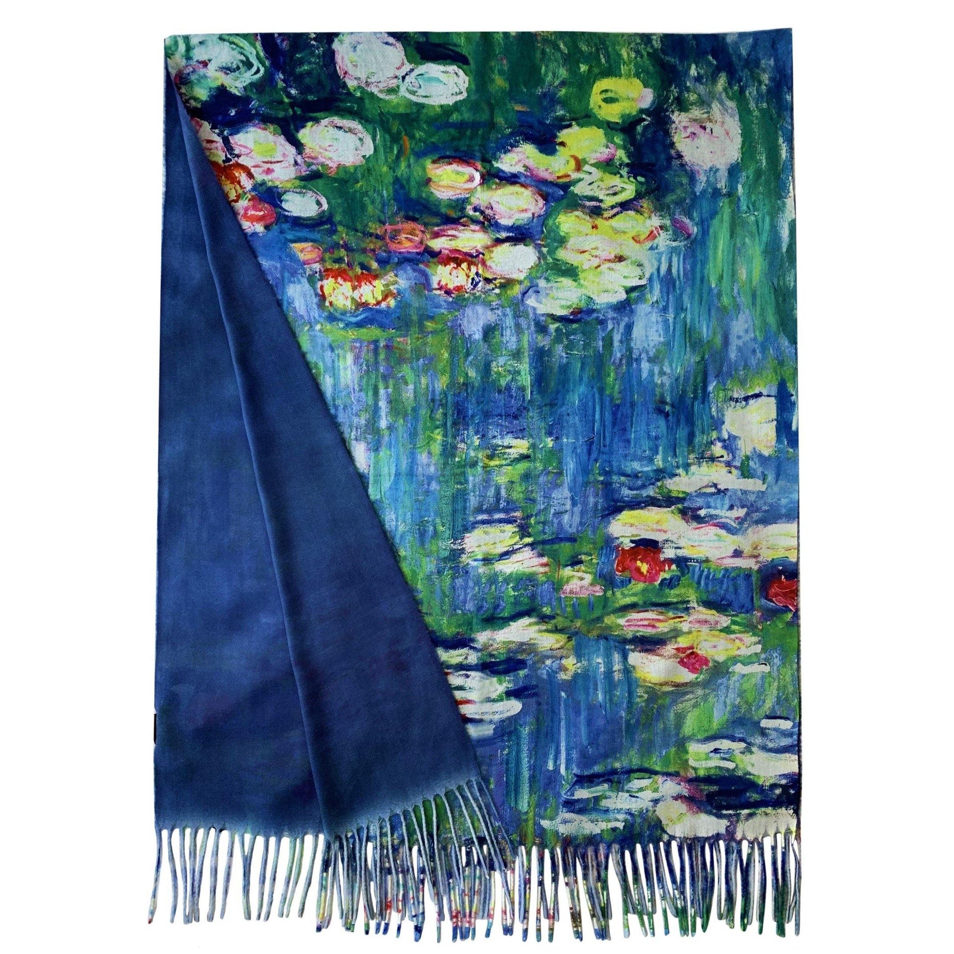 Gyapjú Sál-Kendő, 70 cm x 180 cm, Claude Monet - Water Lilies - Ékszer Akció